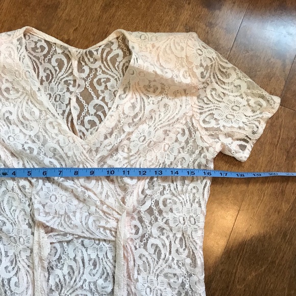 True Vintage Sheer Lace Dress S - Picture 7 of 8